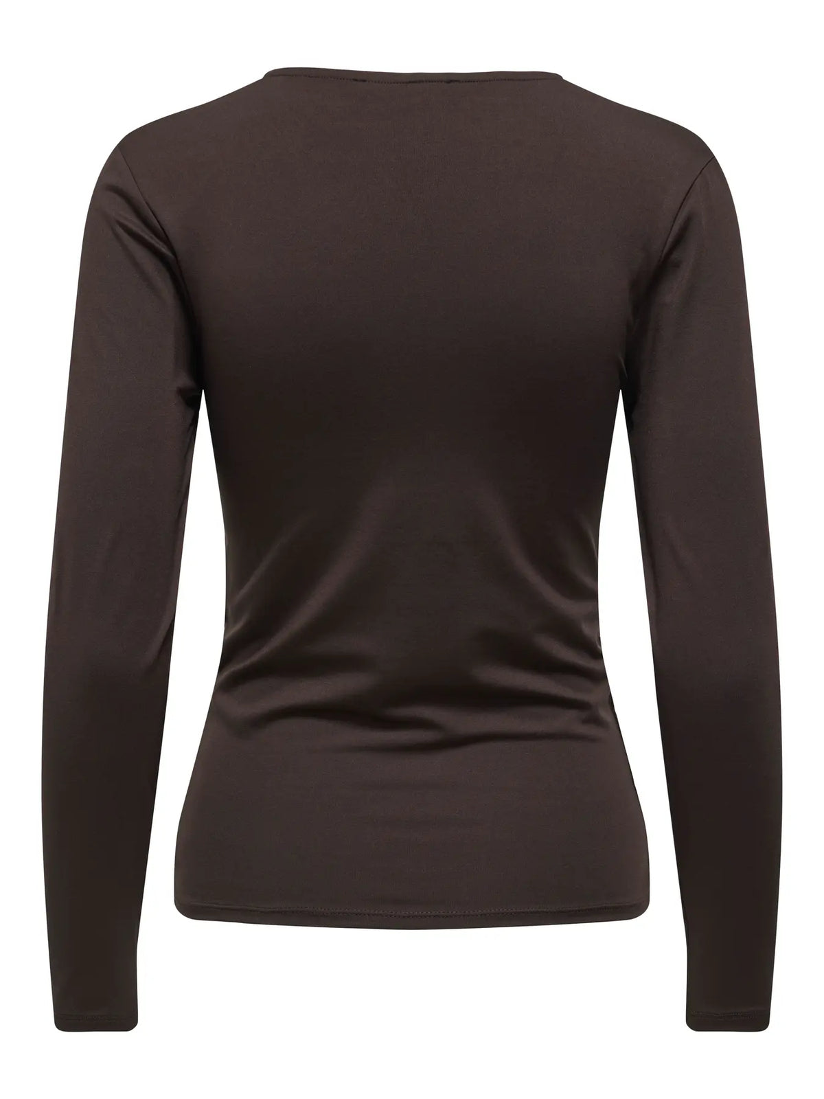 Onllone Life L/S Knot Detail Top | Chocolate