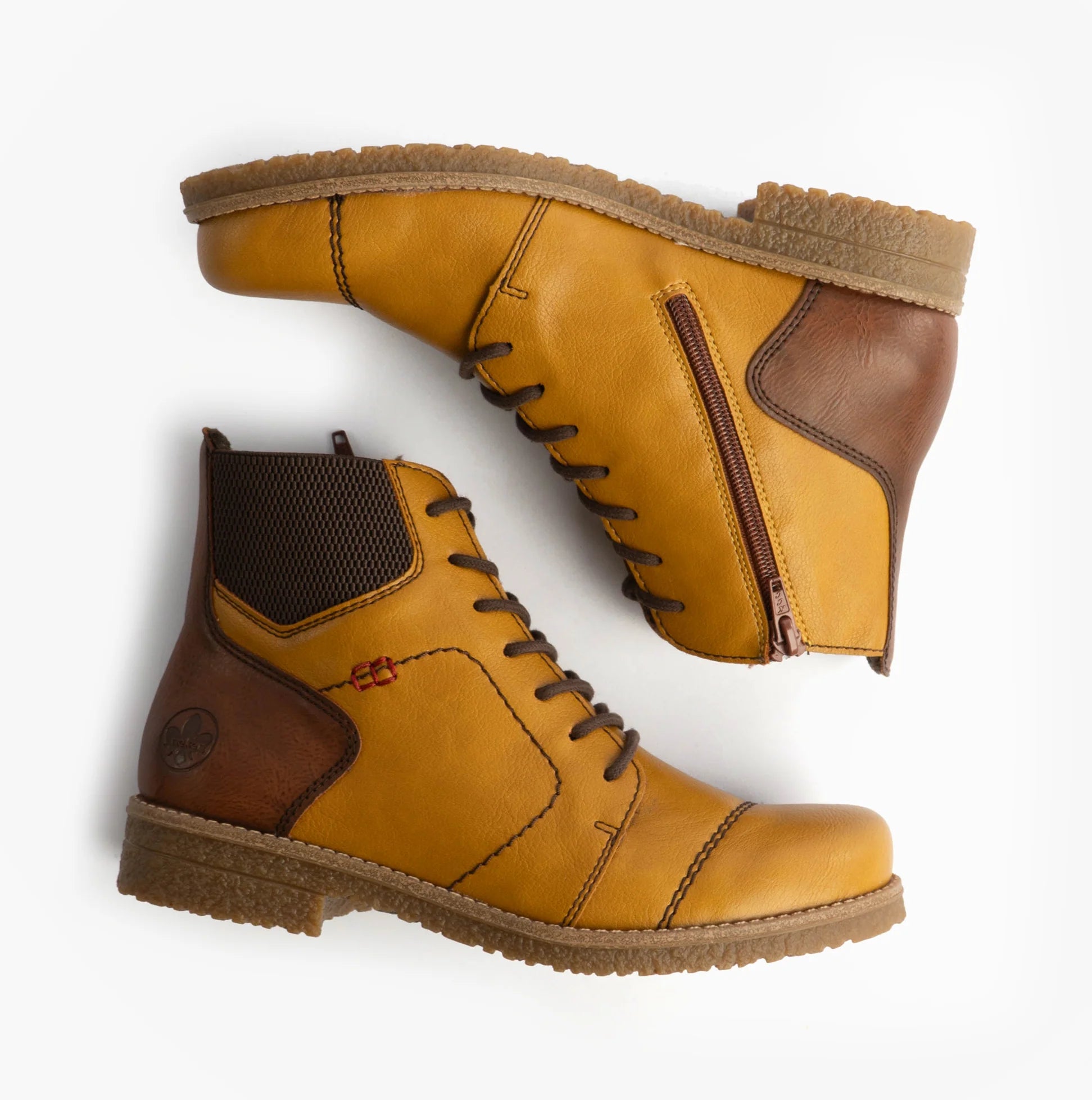 Rieker | 73522-68 | Lace Up Ankle Boot | Yellow