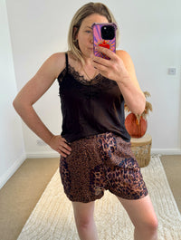 Printed Shorts | Leopard Tropical Print