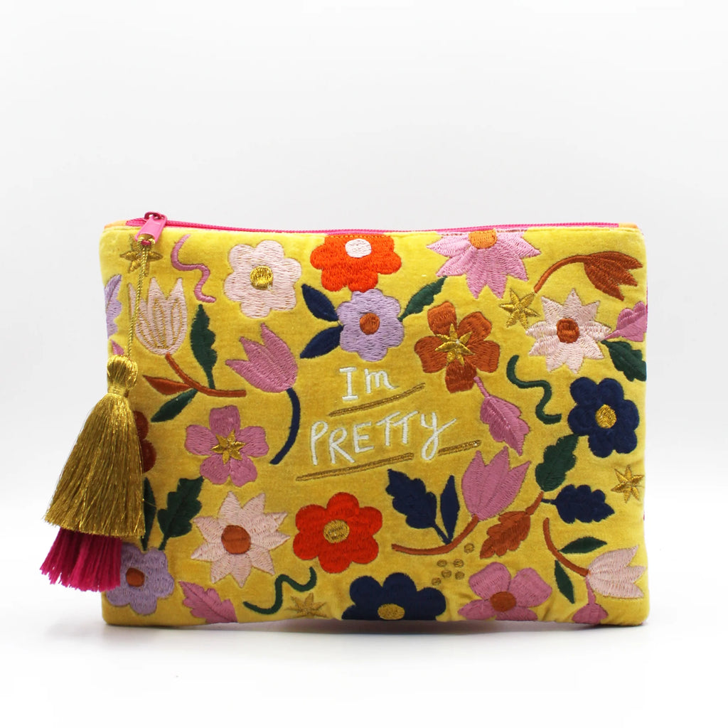 Small Talk Velvet Clutch | I'm Pretty..Pretty Damn Brilliant