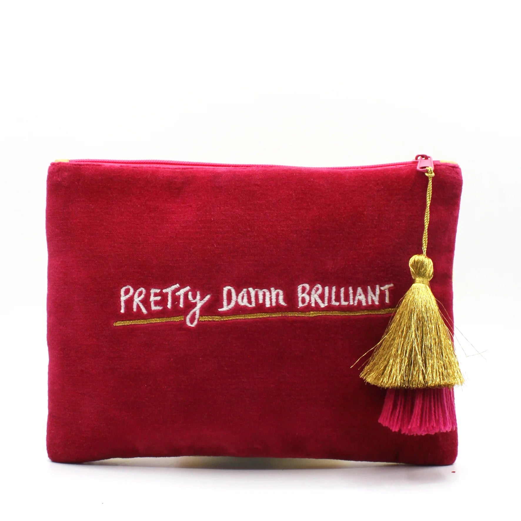 Small Talk Velvet Clutch | I'm Pretty..Pretty Damn Brilliant