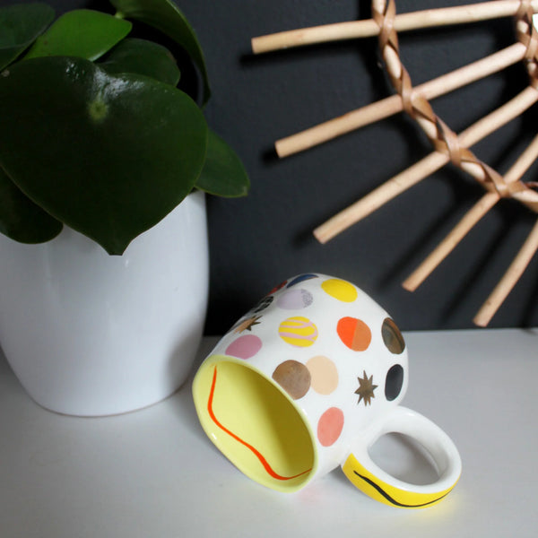 Small Talk 'I Work Hard' Mug