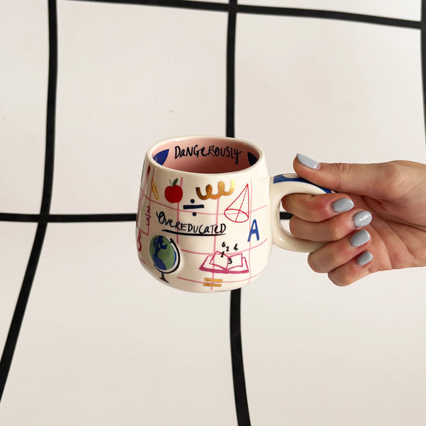 Small Talk 'Dangerously Overeducated' Mug