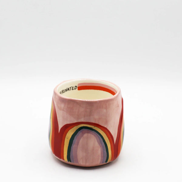 Small Talk 'Overwhelmed' Rainbow Mug