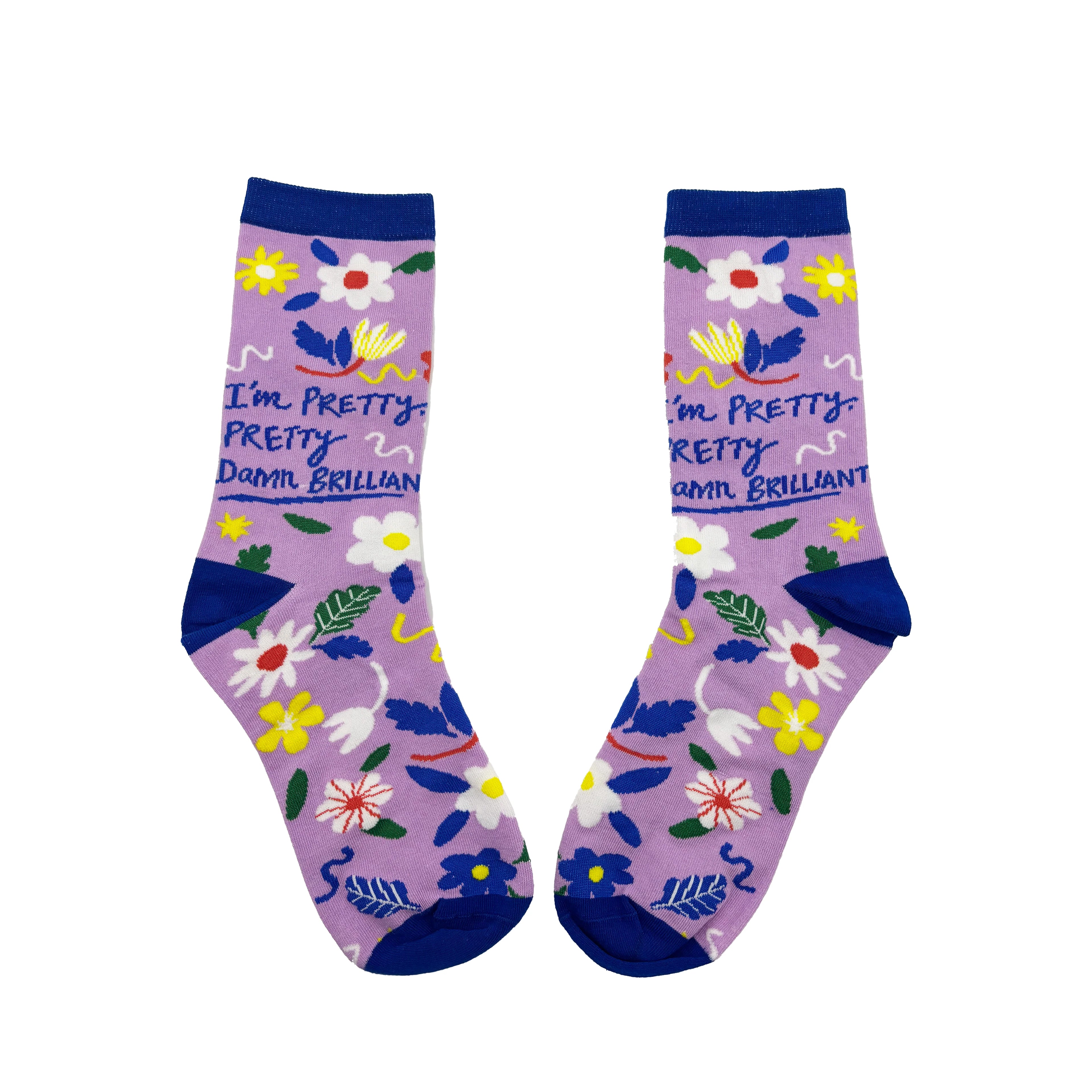 Small Talk 'I'm Pretty Damn Brilliant' Socks