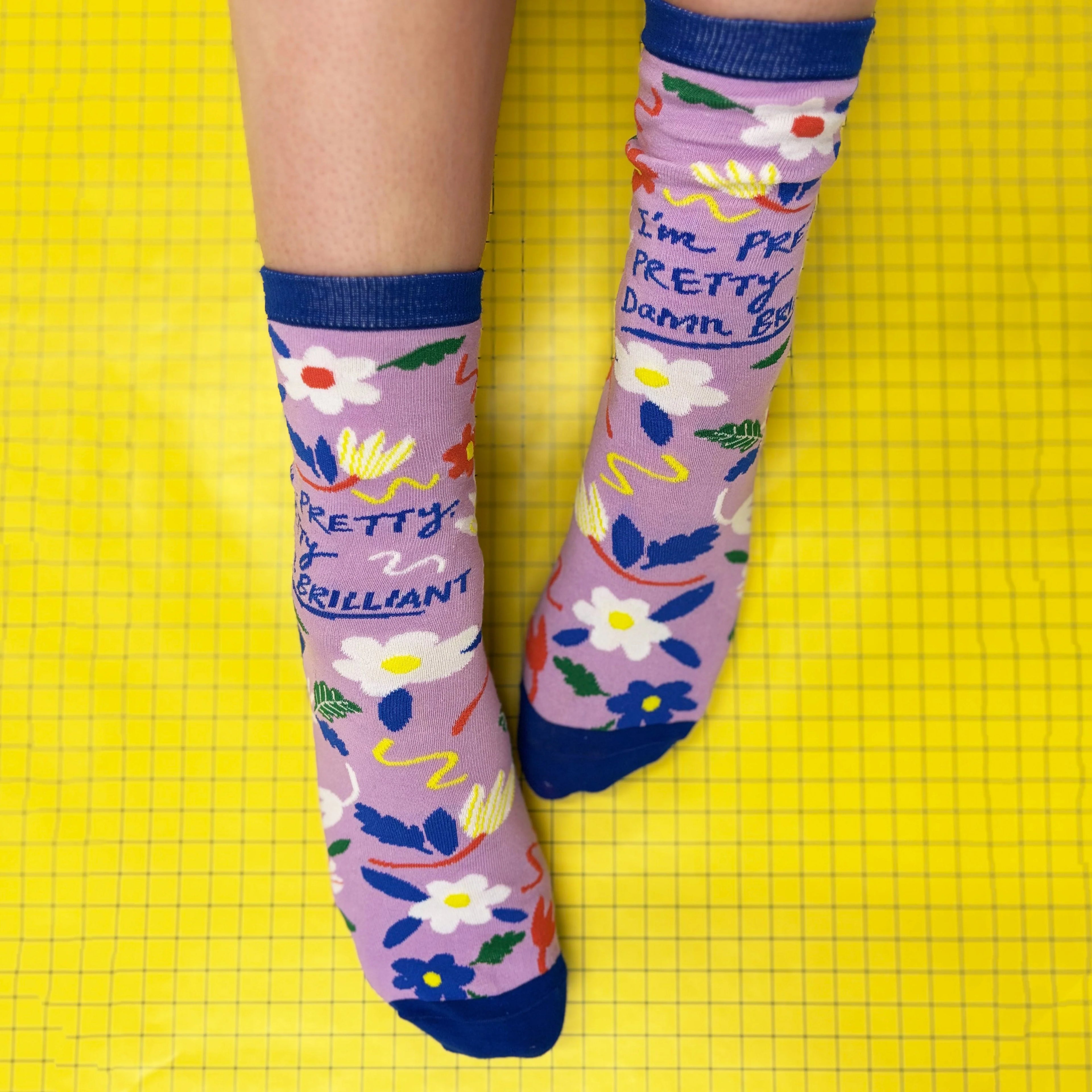 Small Talk 'I'm Pretty Damn Brilliant' Socks