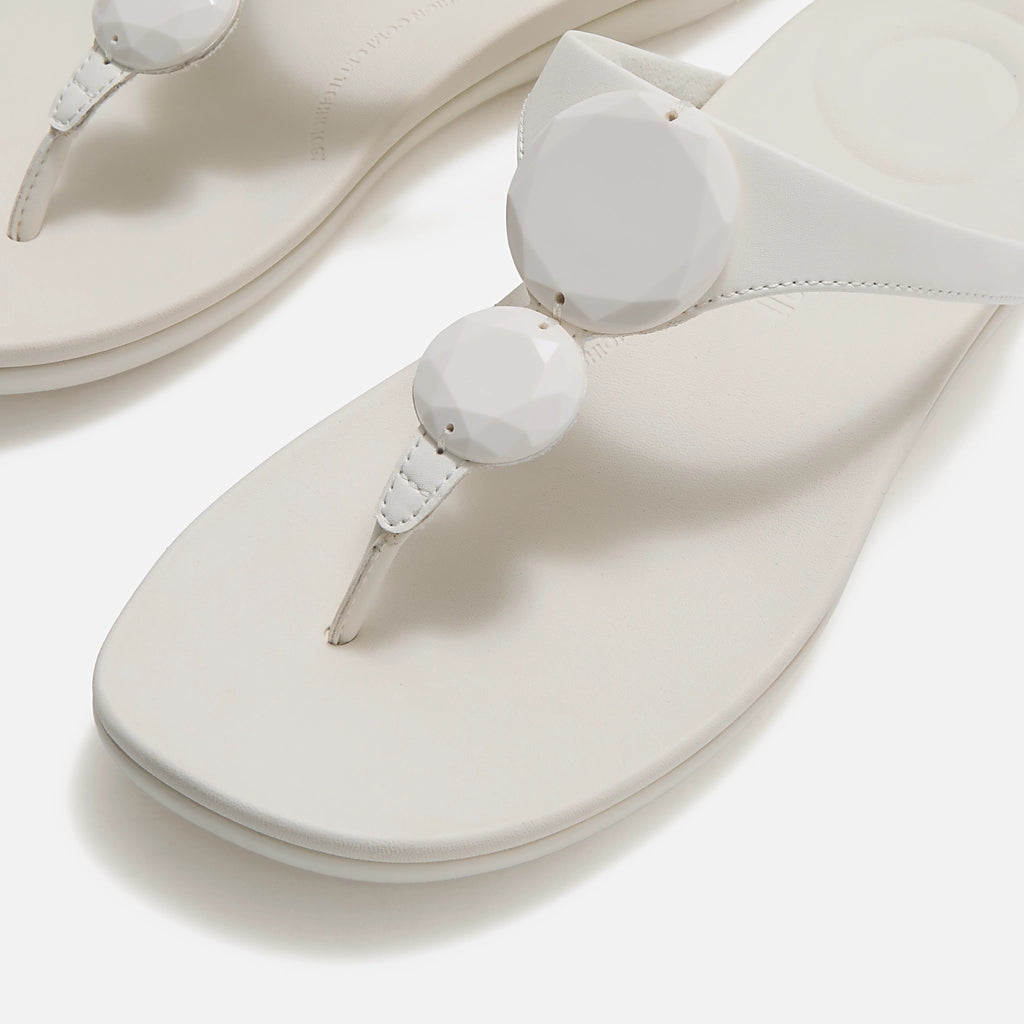 Fitflop|SOLAY Glossy-Disc Toe-Post Sandals