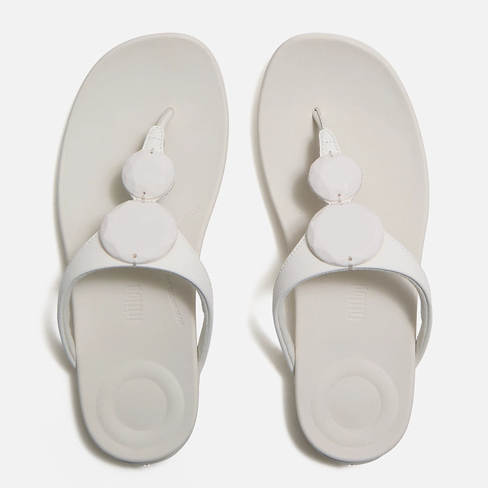 Fitflop|SOLAY Glossy-Disc Toe-Post Sandals