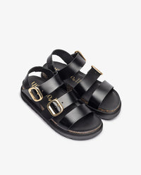 Yokono | Tunez-127 | Platform Sandal | Black