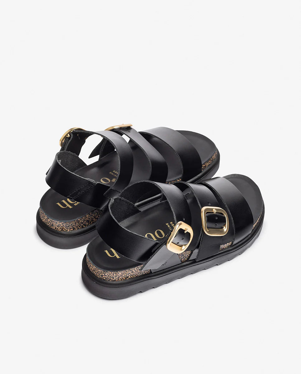 Yokono | Tunez-127 | Platform Sandal | Black