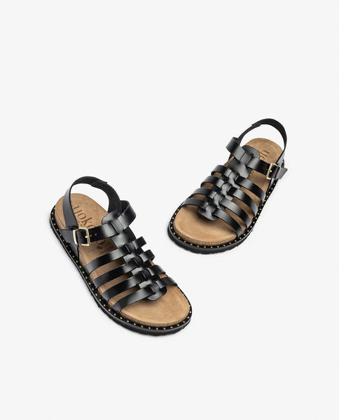 Yokono | Bolus-107 | Gladiator Sandal | Black