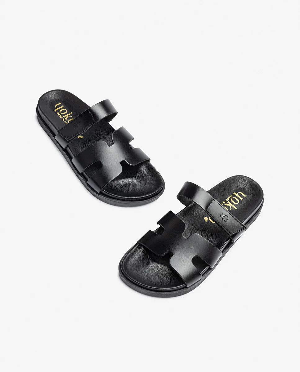 Yokono | Morena-125 | Slip On Sandal | Black