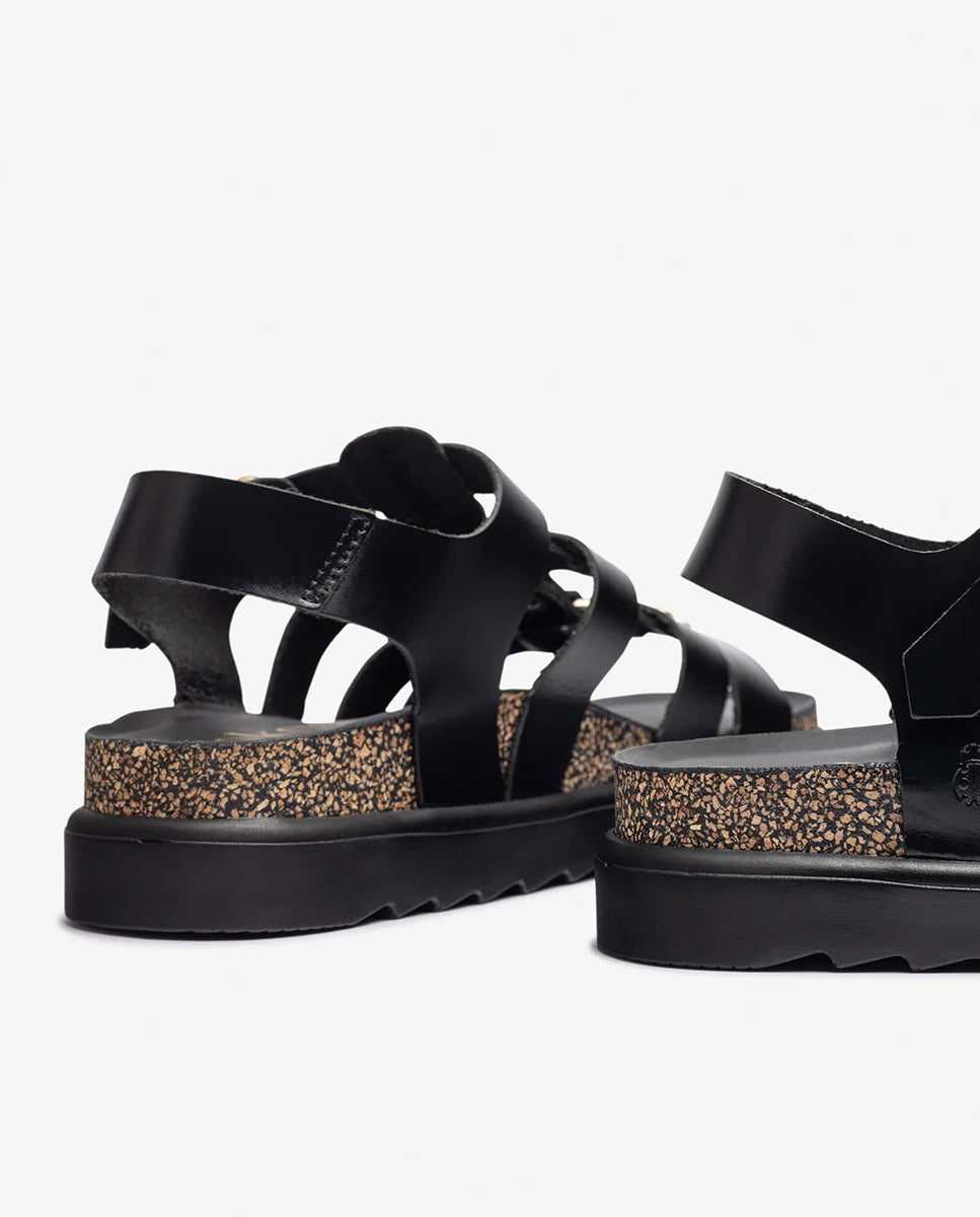 Yokono | Tunez-255 | Chunky Platform Sandal | Black