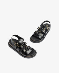 Yokono | Tunez-255 | Chunky Platform Sandal | Black