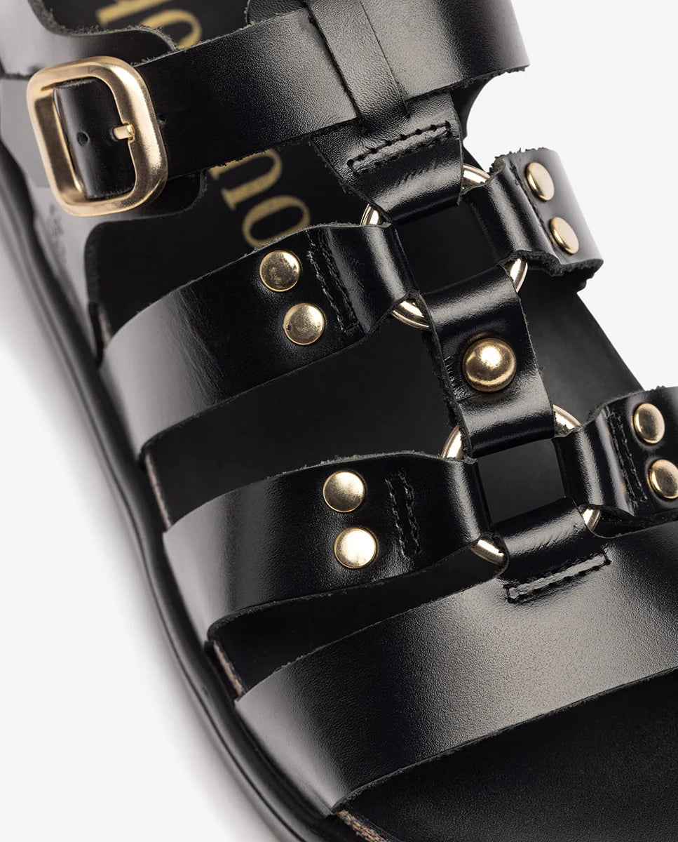 Yokono | Tunez-255 | Chunky Platform Sandal | Black