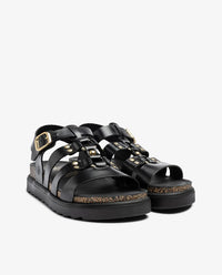 Yokono | Tunez-255 | Chunky Platform Sandal | Black