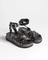 Yokono | OCA 262 | Platform Studded Sandal | Black