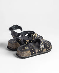 Yokono | OCA 262 | Platform Studded Sandal | Black