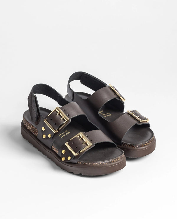 Yokono | TUNEZ-261 | Platform Sandal | Dark Brown