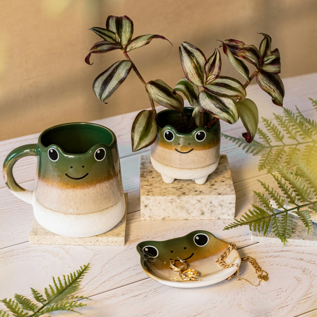 Mojave Stoneware Frog Mug