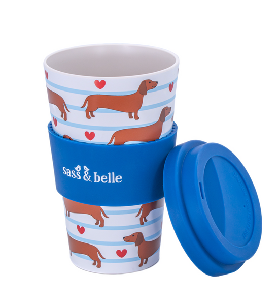 Sausage Dog Travel Coffee Cup