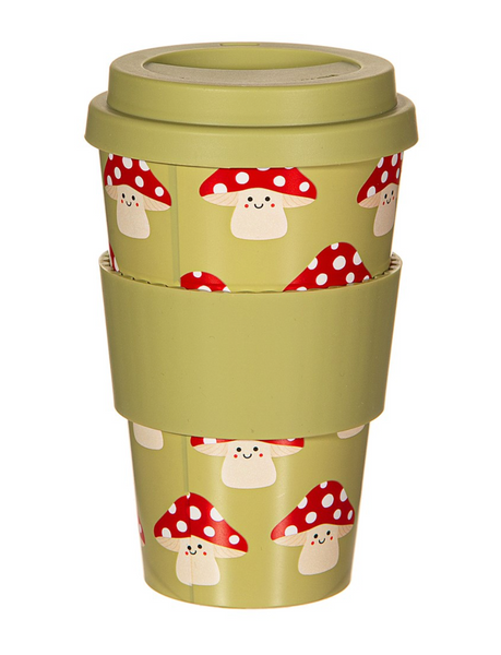 Mushroom Travel Coffee Cup