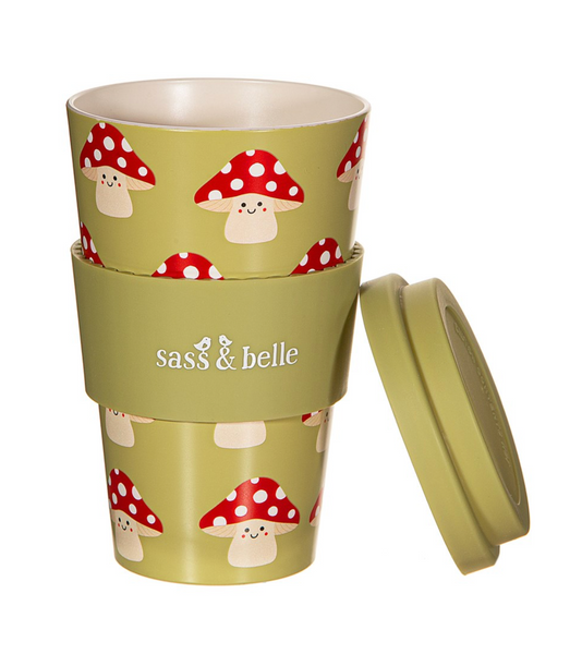 Mushroom Travel Coffee Cup