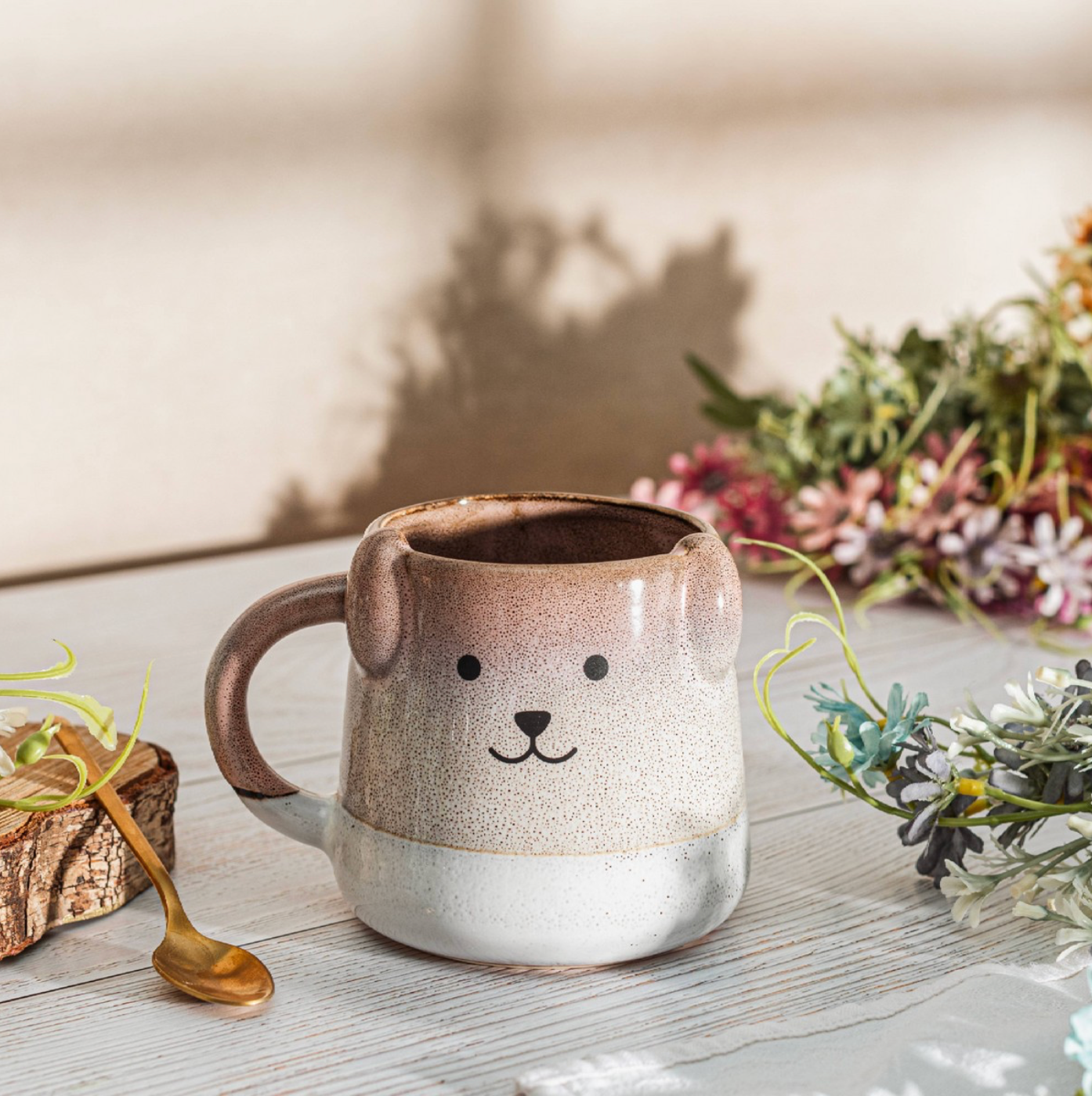 Mojave Stoneware Dog Mug