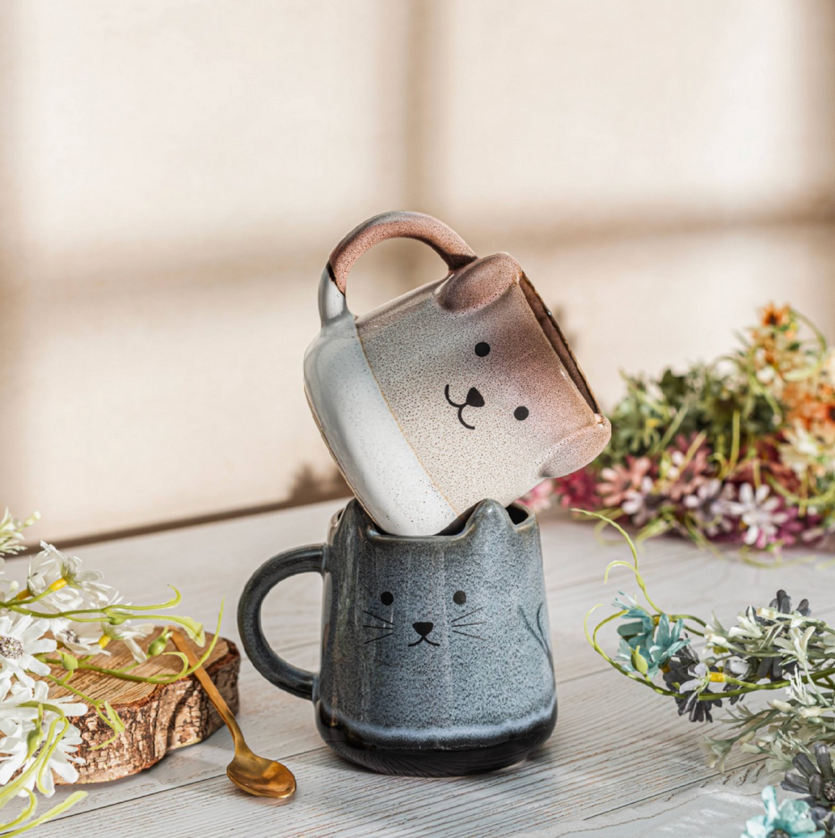 Mojave Stoneware Dog Mug