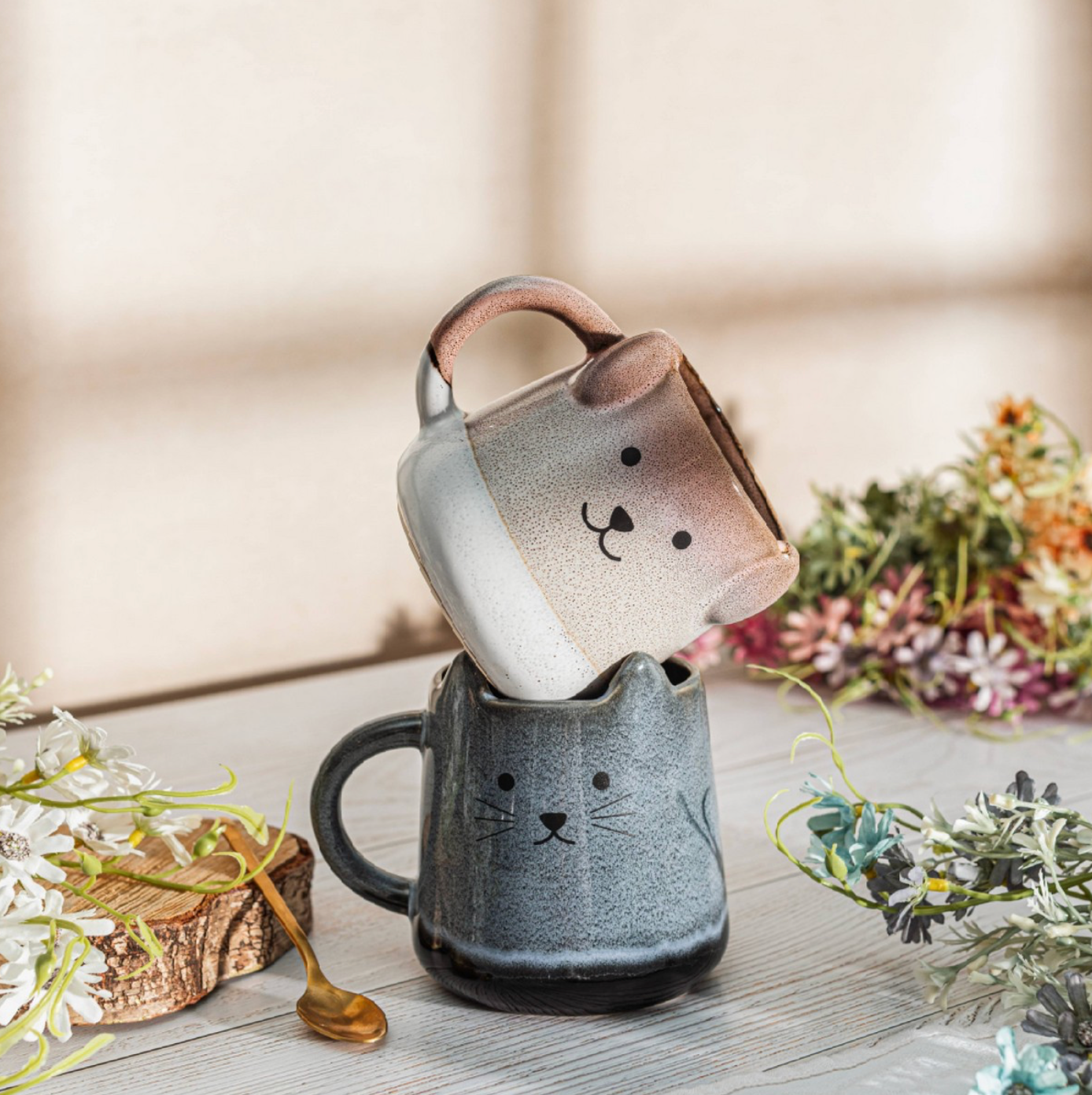 Mojave Stoneware Dog Mug