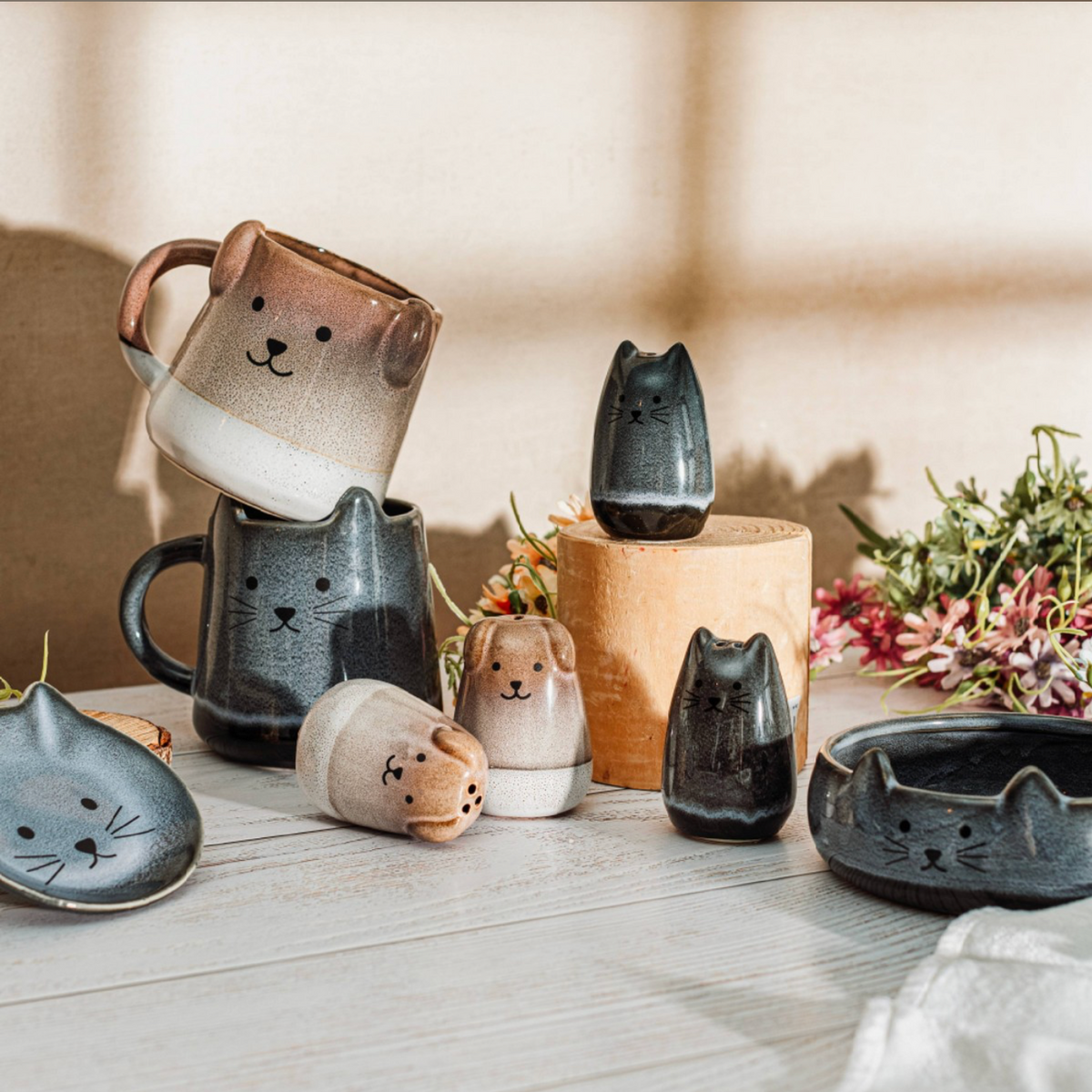 Mojave Stoneware Dog Mug