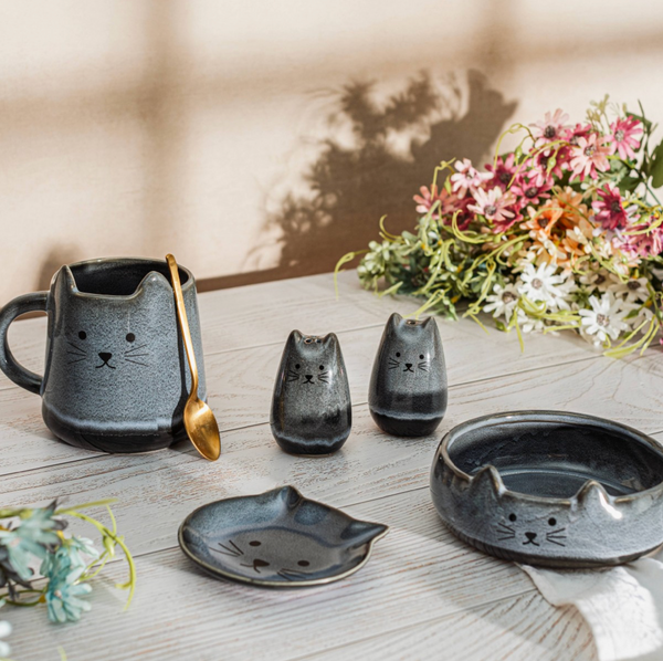 Mojave Stoneware Cat Mug