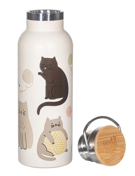 Cats Metal Water Bottle