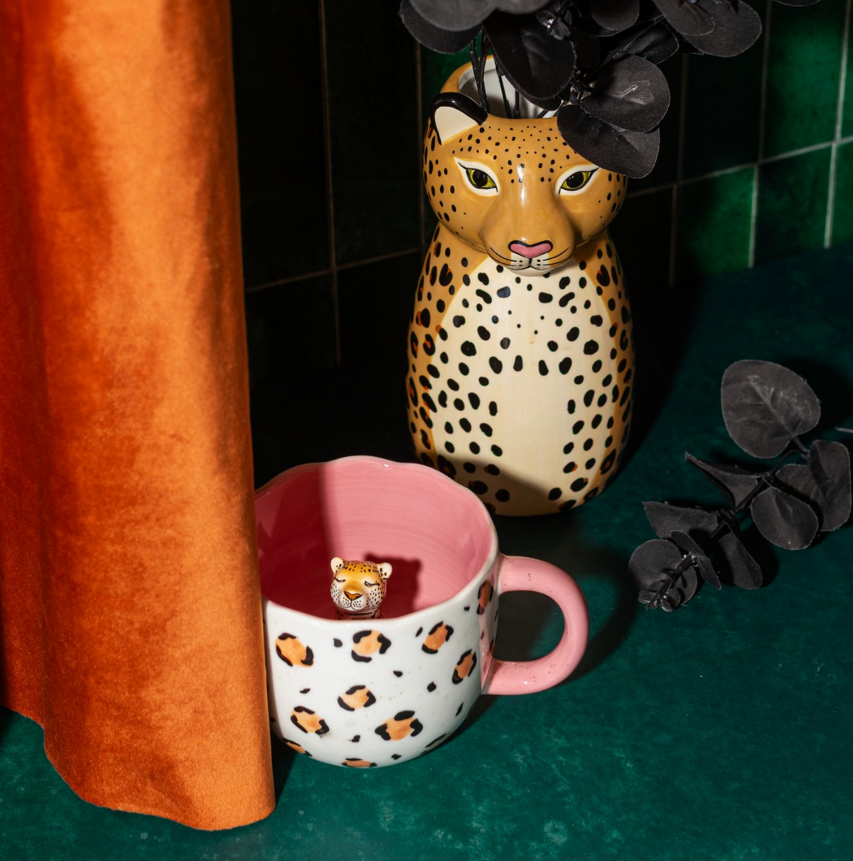 Leopard Shaped Vase