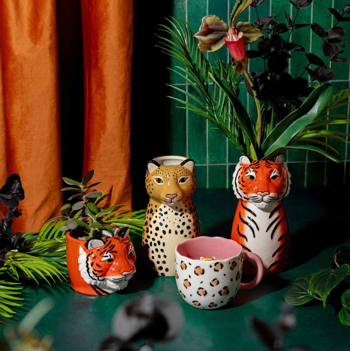 Leopard Shaped Vase