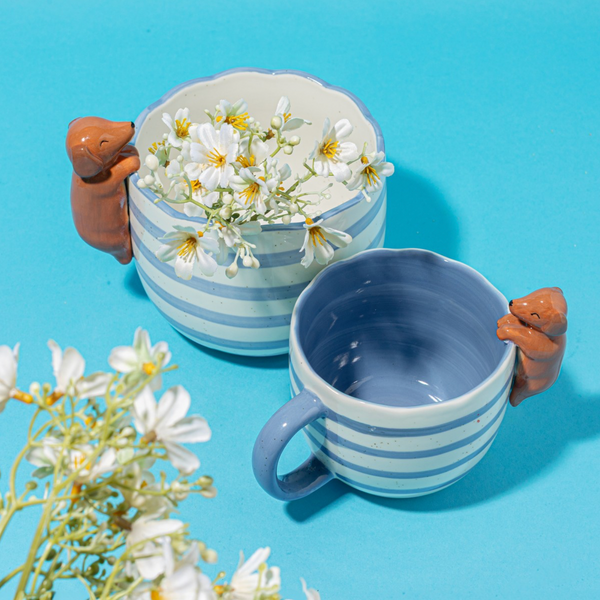 Peeking Sausage Dog Mug