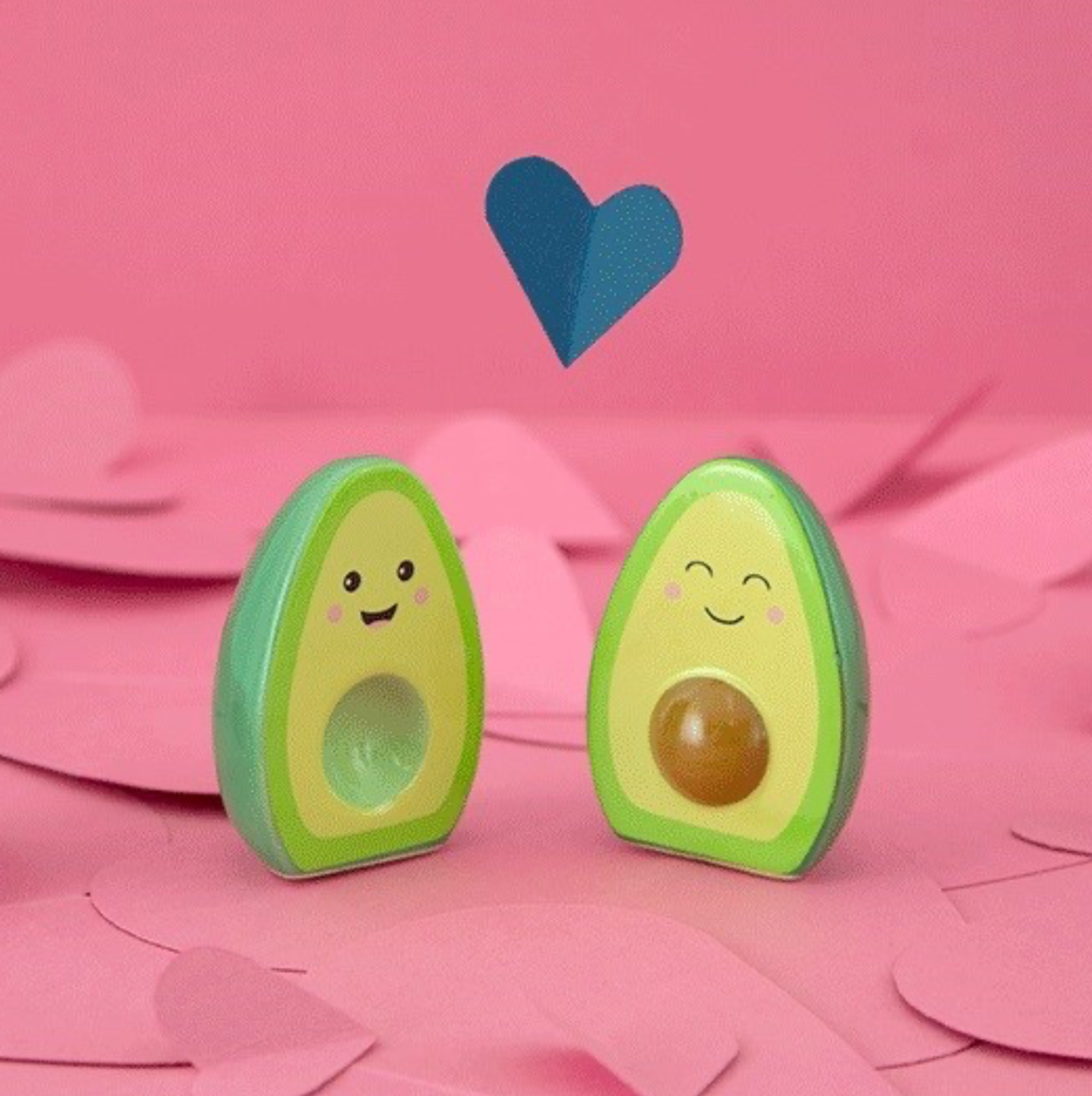 Happy Avocado Salt and Pepper Shakers