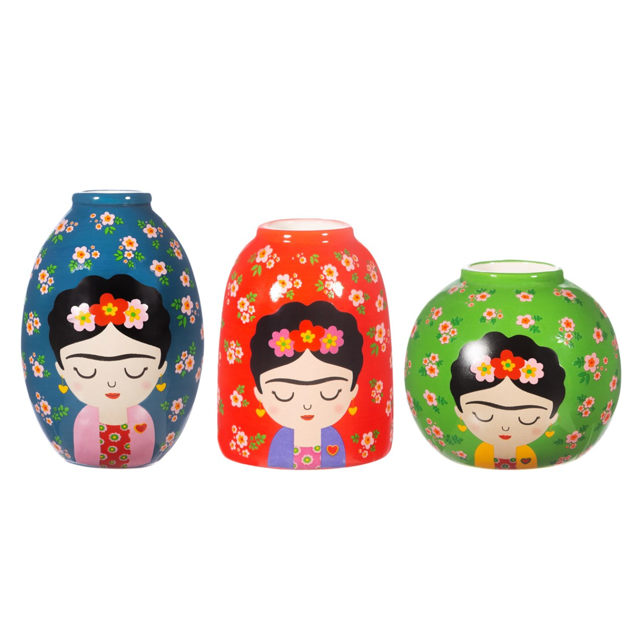 Floral Frida Vases - Set of 2