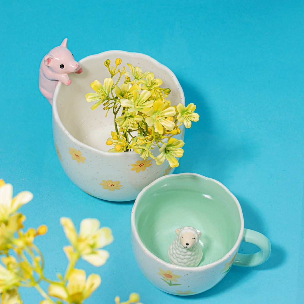 Peeking Pig Planter