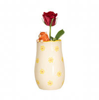 Highland Cow Peeking Vase