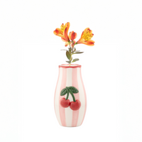 Handpainted Cherry Vase