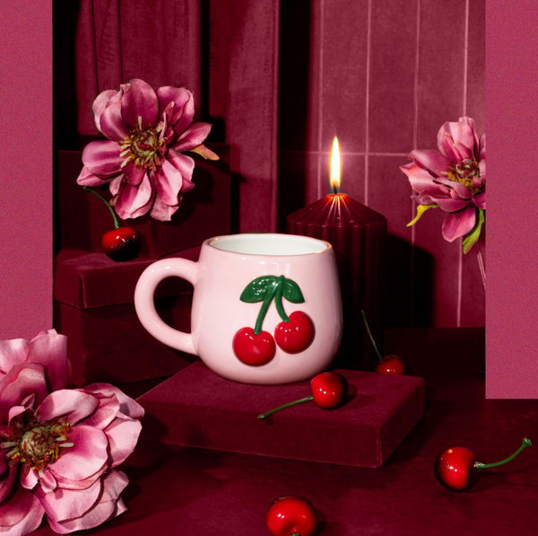 Handpainted Cherry Mug