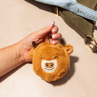 Flossie Highland Cow Stress Ball Bag Charm
