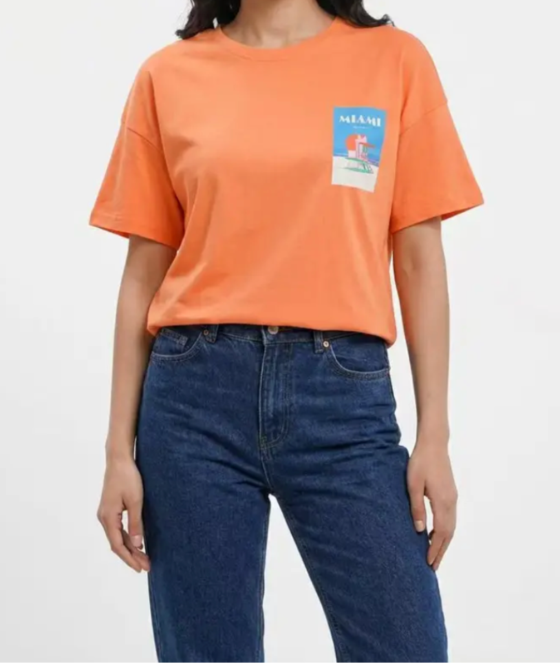 Miami Graphic Tee | Orange