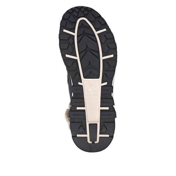 Rieker Tex | W0063-00 Lambswool Lined Walking Boot | Black