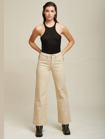 Toxik3 Shawn Wide Leg Jeans | Beige