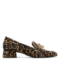 Tamaris | Leopard Heeled Loafer | 24305