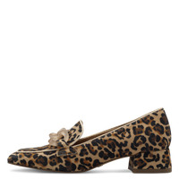 Tamaris | Leopard Heeled Loafer | 24305