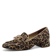 Tamaris | Leopard Heeled Loafer | 24305