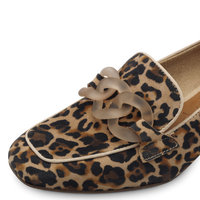 Tamaris | Leopard Heeled Loafer | 24305